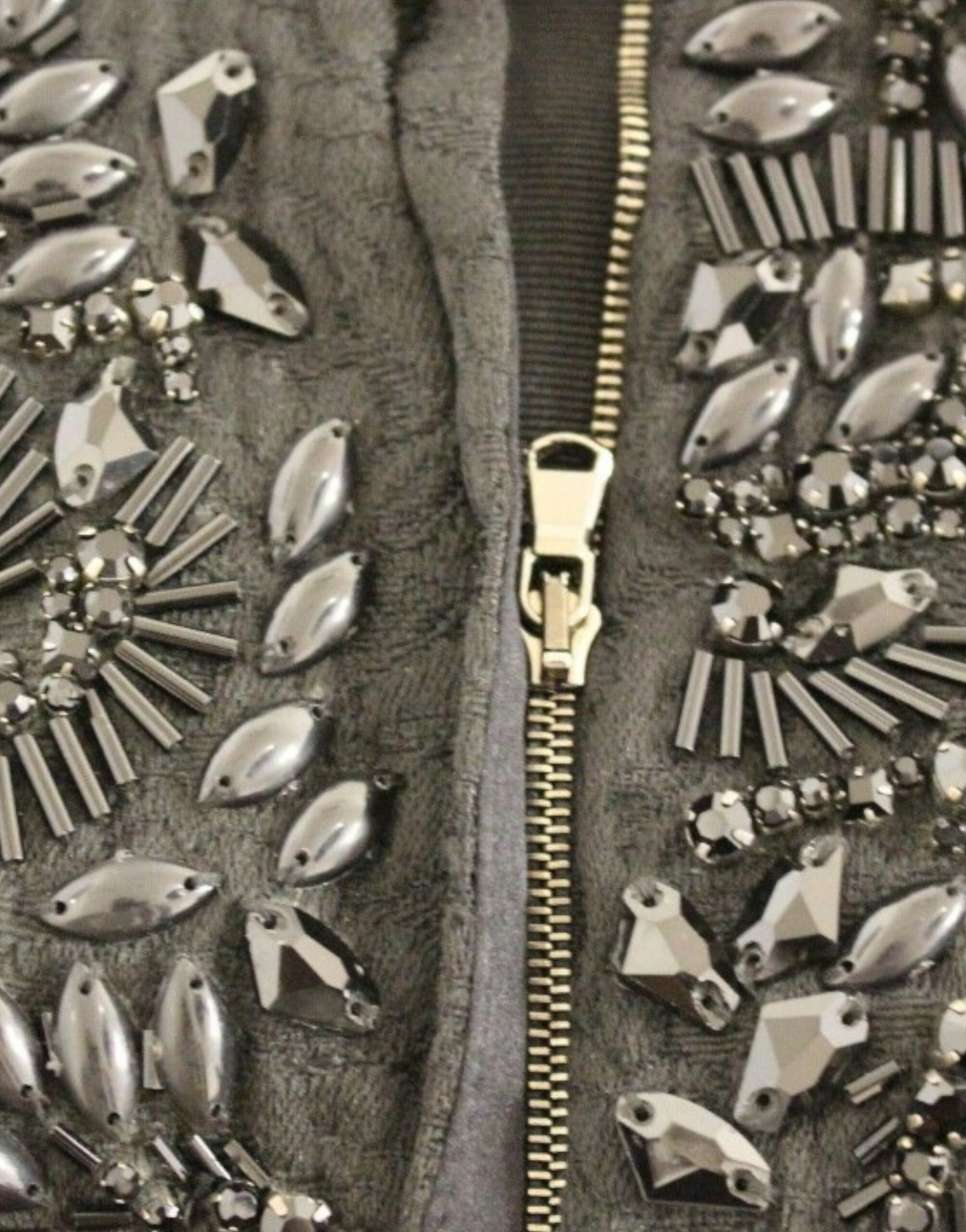 Dolce &amp; Gabbana Black floral crystal embedded dress