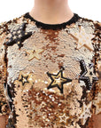 Dolce & Gabbana Masterpiece gold sequined crystal swarovski dress