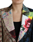 Dolce & Gabbana Multicolor Floral Patchwork Jacquard Jacket
