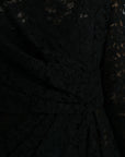Dolce & Gabbana Black Bodycon Lace Cotton Sheath Mini Dress