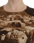 Dolce & Gabbana Brown Taormina silk blouse
