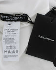 Dolce & Gabbana Silver Sequined Crewneck Blouse T-shirt Top