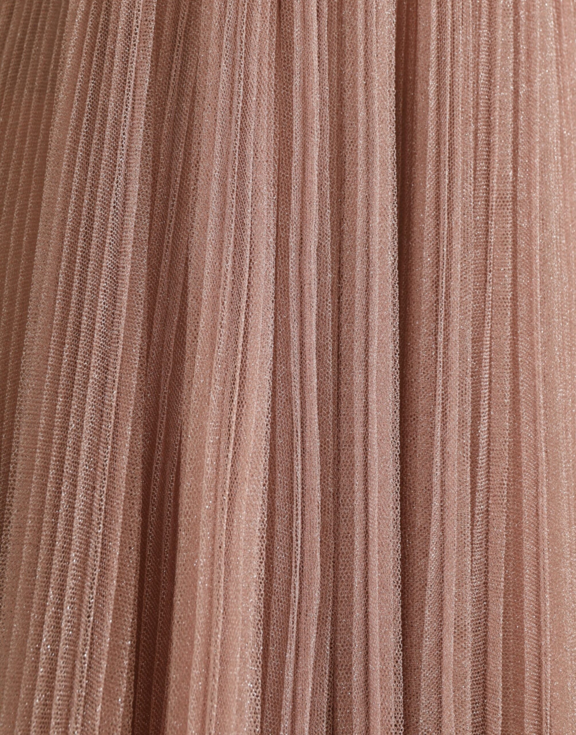 Dolce &amp; Gabbana Pink One Shoulder Pleated Lame Tulle Dress