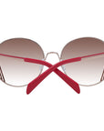 Emilio Pucci Rose Gold Metal Sunglasses