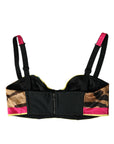 Dolce & Gabbana Multicolor Floral Sleeveless Bustier Crop Top