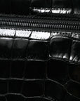 Balenciaga Black Exotic Leather Shoulder Crossbody Camera Bag