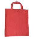 Prada Red Jersey Fabric Logo Shoulder Shopping Tote Bag