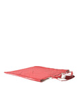 Prada Red Jersey Fabric Logo Shoulder Shopping Tote Bag