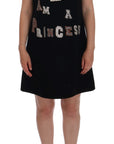 Dolce & Gabbana Black I AM A PRINCESS Crystal Shift Dress