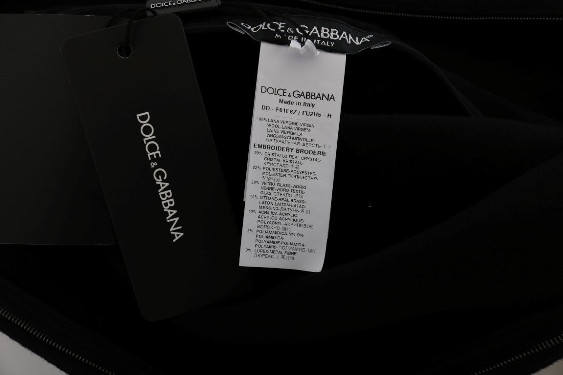 Dolce &amp; Gabbana Black I AM A PRINCESS Crystal Shift Dress