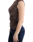 Dolce & Gabbana Multicolor Print Knit Top Wool T-shirt