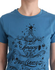 Dolce & Gabbana Blue Cotton 2017 Motive T-Shirt