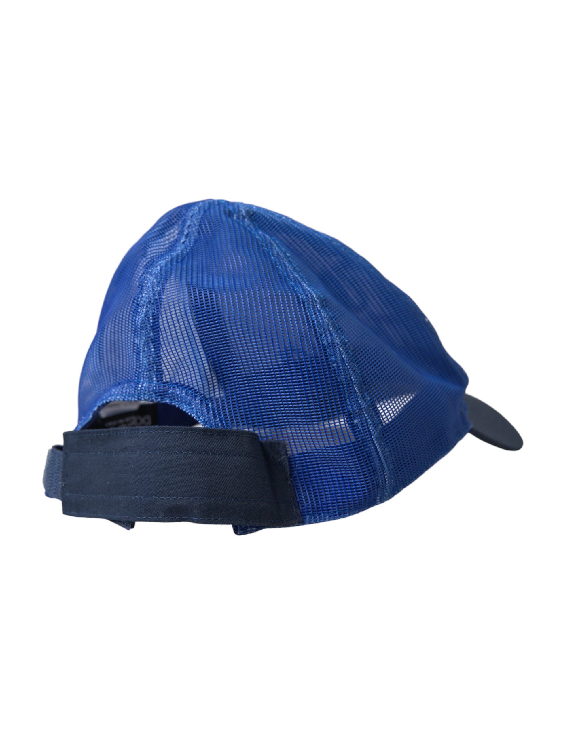 Dolce &amp; Gabbana Blue White Black Italia Mesh Baseball Hat
