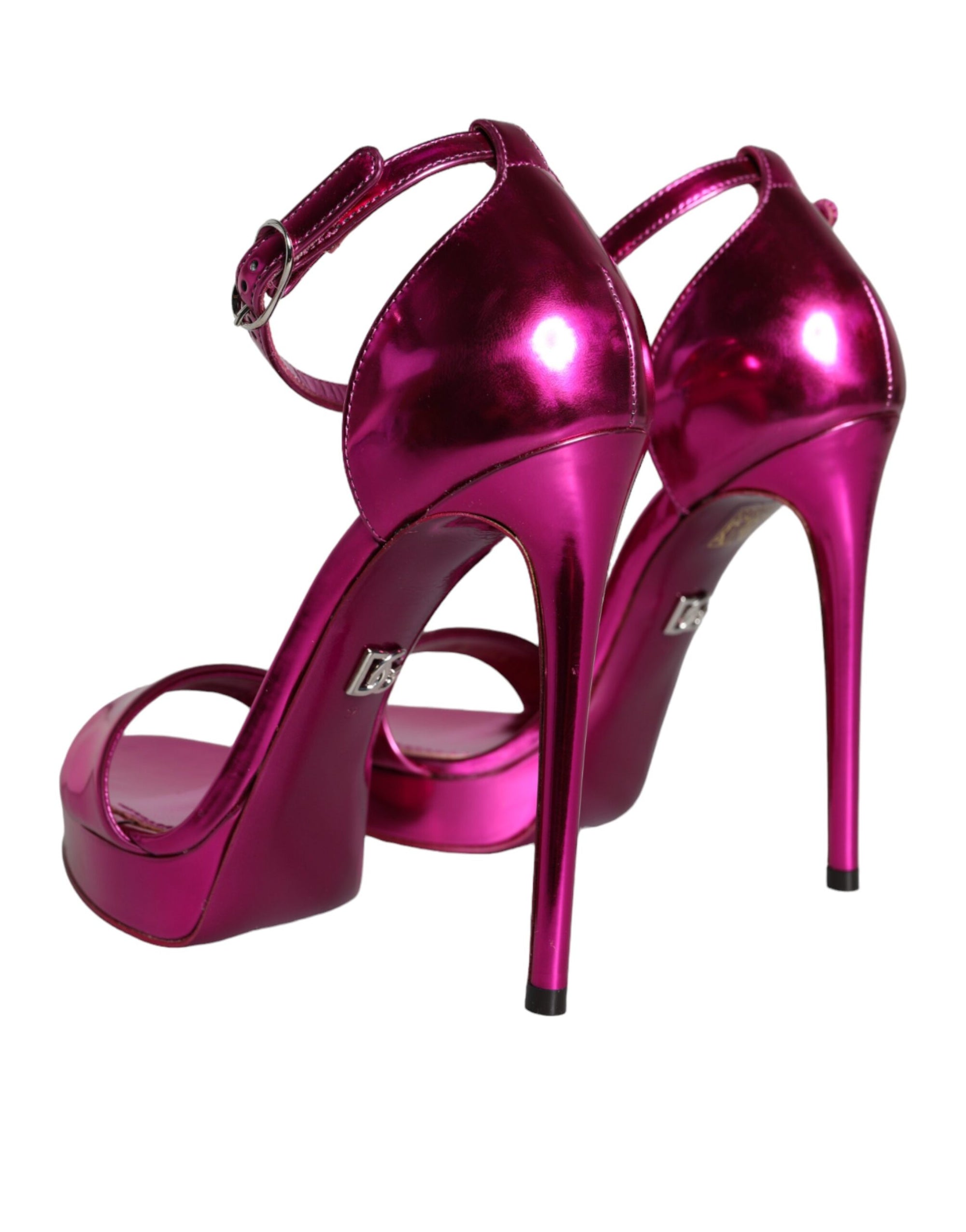 Dolce &amp; Gabbana Fuchsia KEIRA Heels Ankle Strap Sandals Shoes