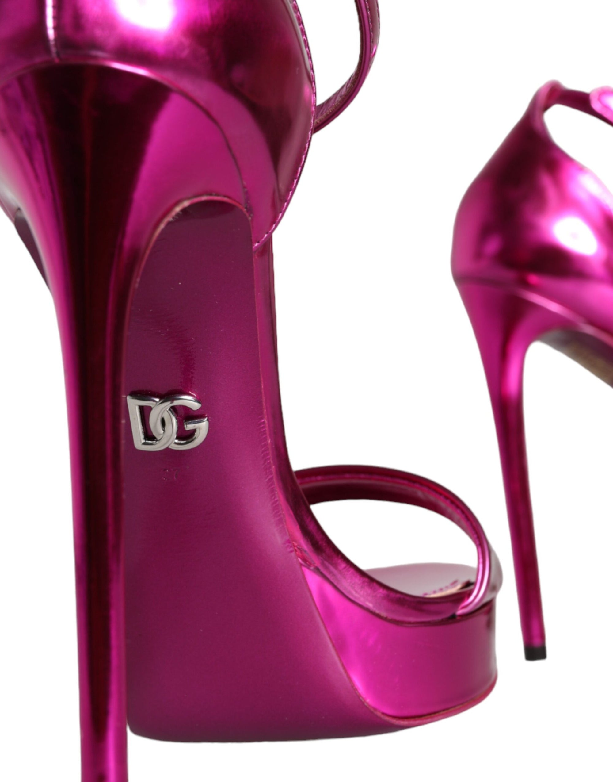 Dolce &amp; Gabbana Fuchsia KEIRA Heels Ankle Strap Sandals Shoes