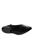 Dolce & Gabbana Black Gray Leopard Cowboy Boots Shoes