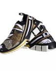 Dolce & Gabbana Multicolor Comet Star Print Sorrento Sneakers Shoes