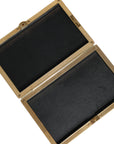 Dolce & Gabbana Gold Crystal Bifold Clutch Evening Party Women Purse Bag
