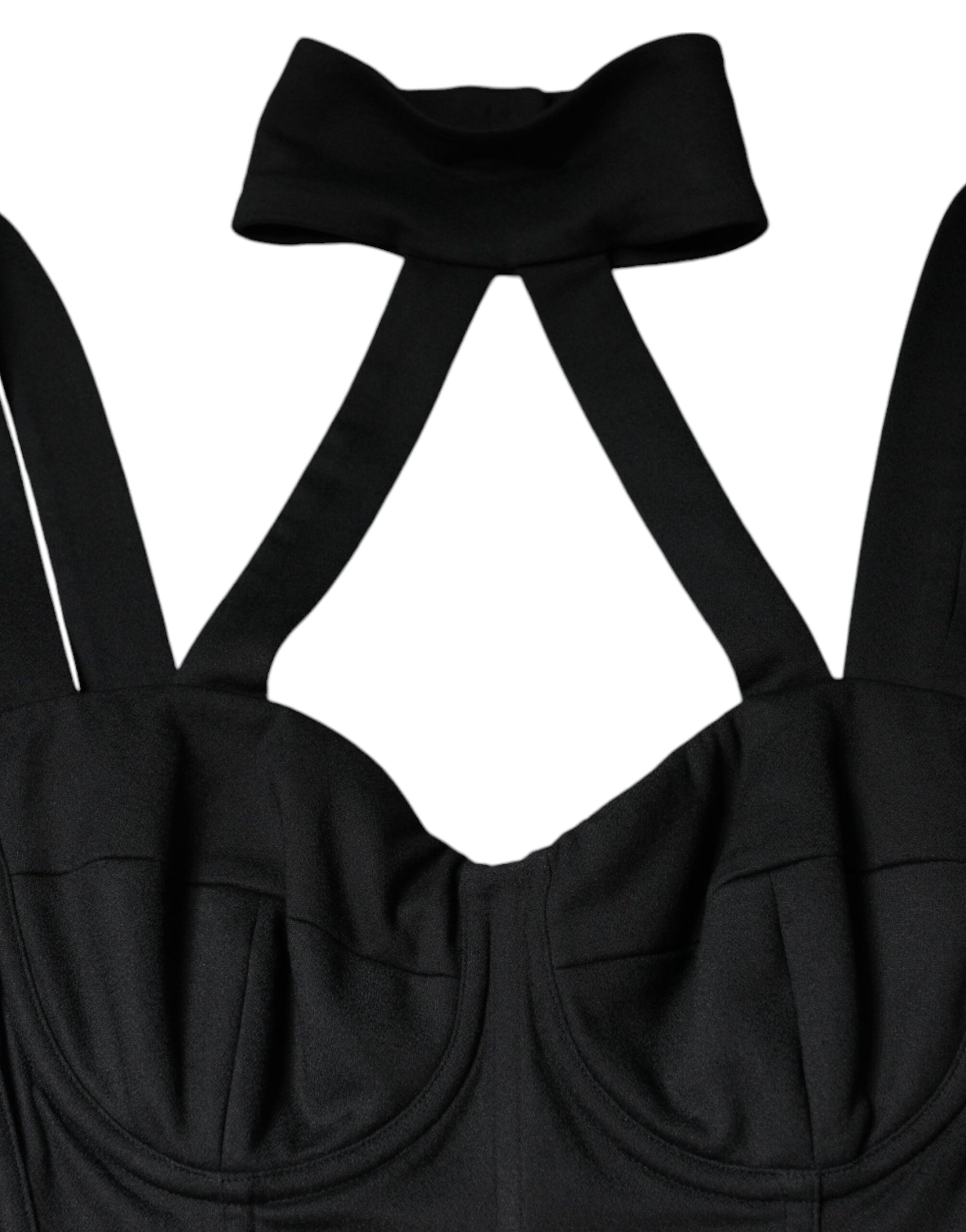 Dolce &amp; Gabbana Black Cut Out Sleeveless Bodycon Mini Dress