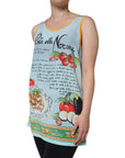 Dolce & Gabbana Multicolor Pasta Alla Norma Print Tank Top