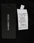 Dolce & Gabbana Gray Polka Dotted Sheath Wool Dress