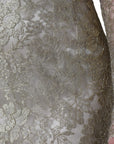 Dolce & Gabbana Gold Floral Lace A-line Sheath Mini Dress