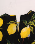 Dolce & Gabbana Multicolor Lemon Silk Stretch T-Shirt