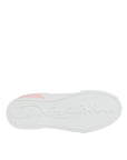 Dolce & Gabbana White Pink Portofino Low Top Sneakers Shoes