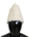 Dolce & Gabbana White Xiangao Lamb Fur Beanie