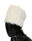 Dolce & Gabbana White Xiangao Lamb Fur Beanie