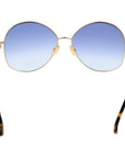 Max Mara Gold Metal Sunglasses