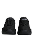 Dolce & Gabbana Black Knitted Daymaster Sneakers Shoes