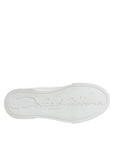 Dolce & Gabbana White Leather Classic Low Top Sneakers Shoes