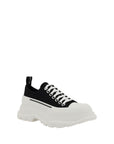 Alexander McQueen Black Cotton Chunky Sneakers