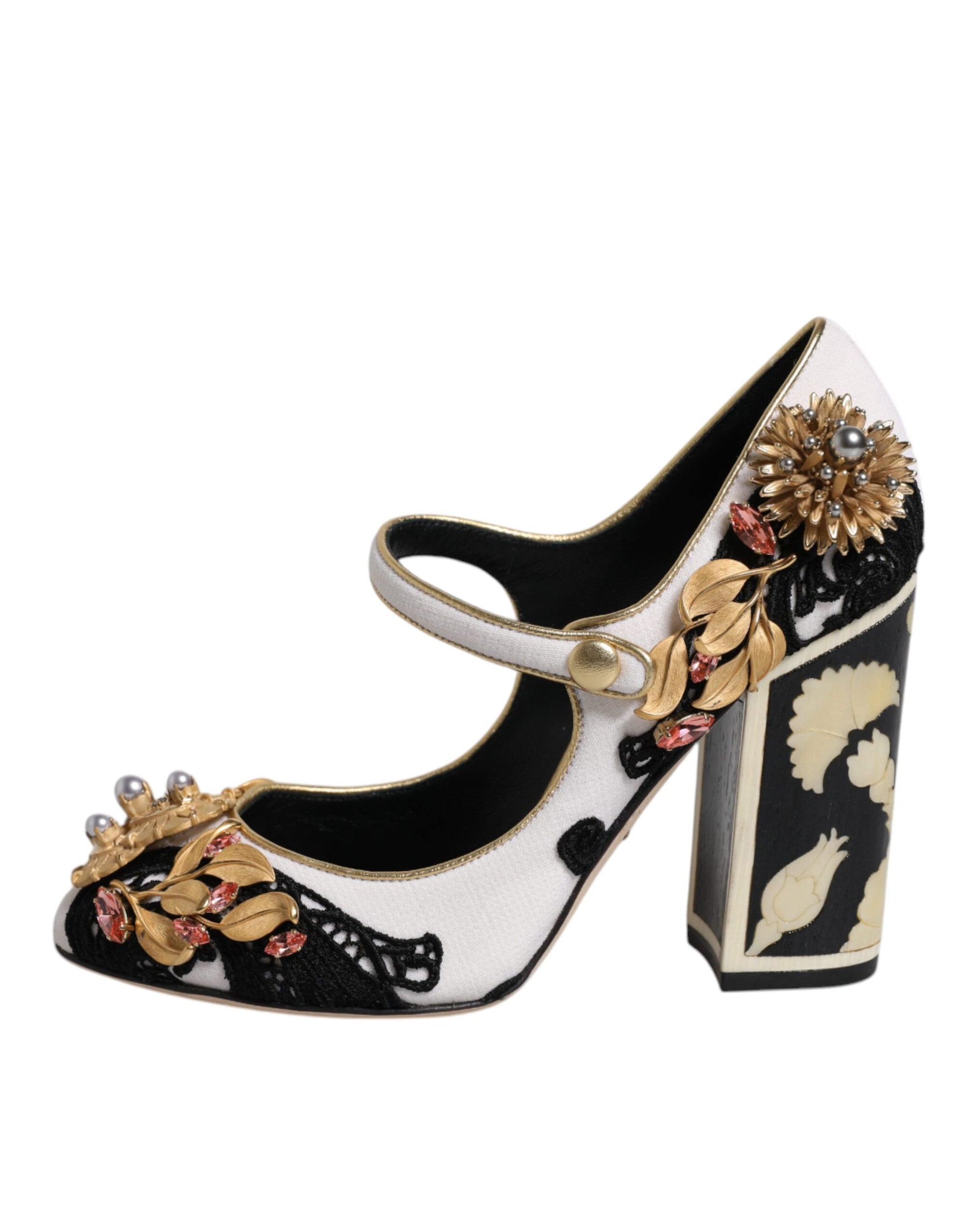 Dolce &amp; Gabbana Multicolor Embellished Heels Pumps Shoes