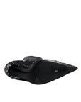 Dolce & Gabbana Black Logo Stretch Heels High Boots Shoes
