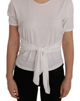 Dolce & Gabbana White Cotton Silk T-Shirt