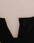 Dolce & Gabbana Black Silk Fairy Tale Top Crystal Blouse