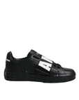 Dolce & Gabbana Black D&G AMORE Low Top Sneakers Shoes