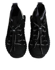 Dolce & Gabbana Black Sorrento Socks Logo Sneakers Shoes
