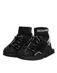 Dolce & Gabbana Black Sorrento Socks Logo Sneakers Shoes