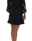 Dolce & Gabbana Crystal Green Stretch A-Line Short Dress