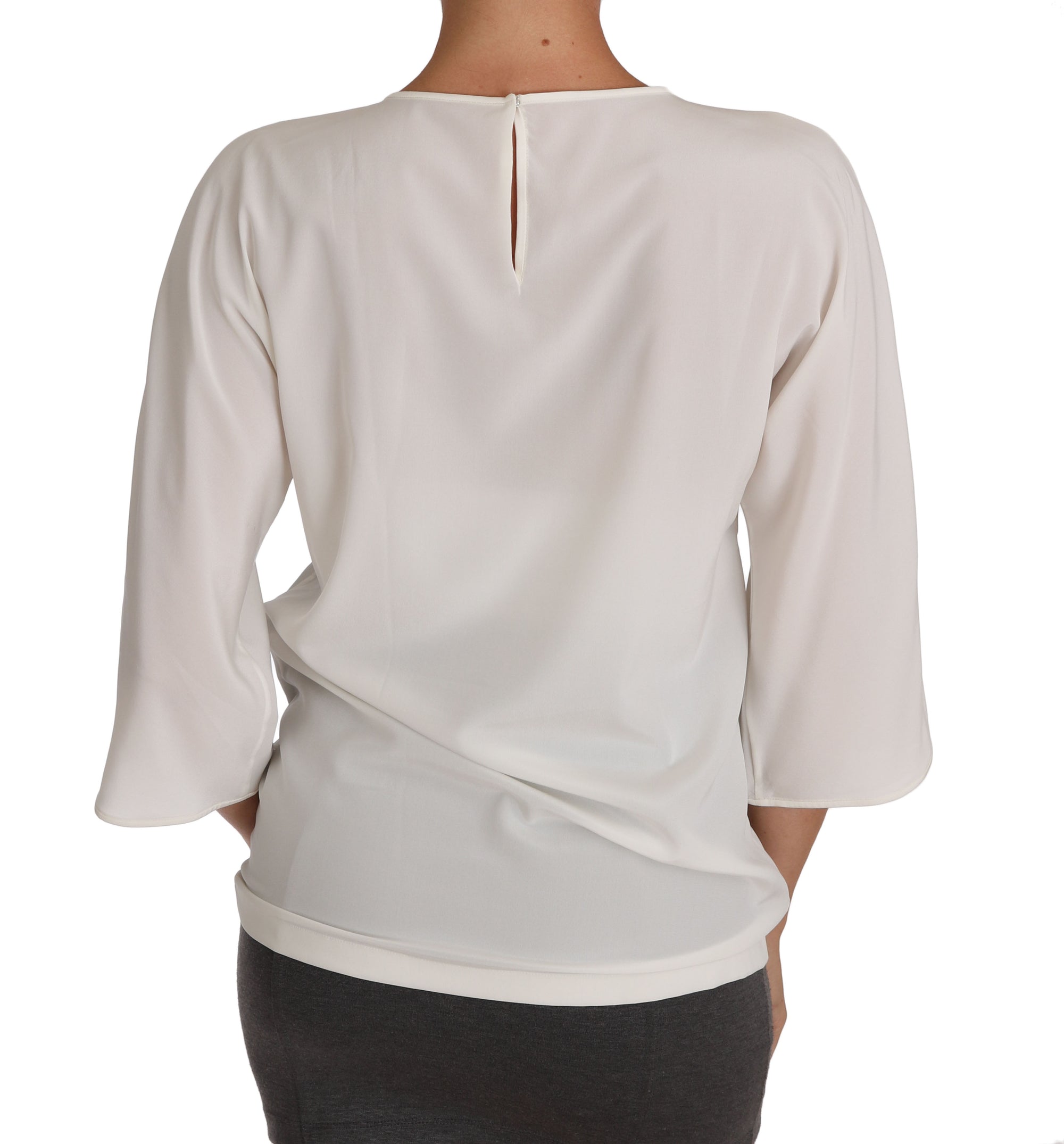 Dolce &amp; Gabbana White Silk 