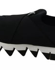 Dolce & Gabbana Black Shark Neoprene Stretch Sneakers Shoes