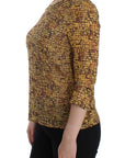 Dolce & Gabbana Multicolor Mosaic Print Silk Blouse T-shirt