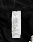 Dolce & Gabbana Crystal Silver Runway Handmade Dress