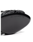 Dolce & Gabbana Black Snake Skin  Platform Sandals