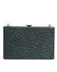 Dolce & Gabbana Black Leather Clutch Evening Crossbody Bag