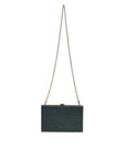 Dolce & Gabbana Black Leather Clutch Evening Crossbody Bag