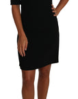 Dolce & Gabbana Black Floral Cut Out Pattern Coctail Dress